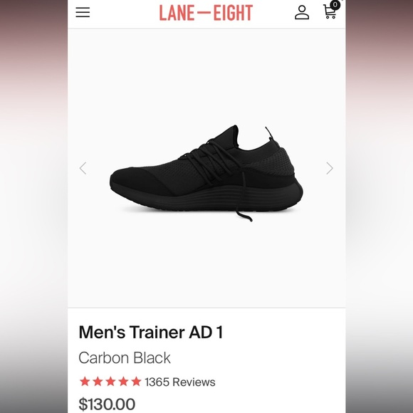Lane-Eight Men's Trainer Color/Carbon Black Size/11.5 US Brand NEW in Box!🖤 - Picture 9 of 9